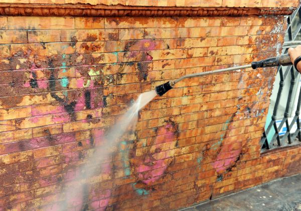 Brick Graffiti Cleaning in Jonesboro